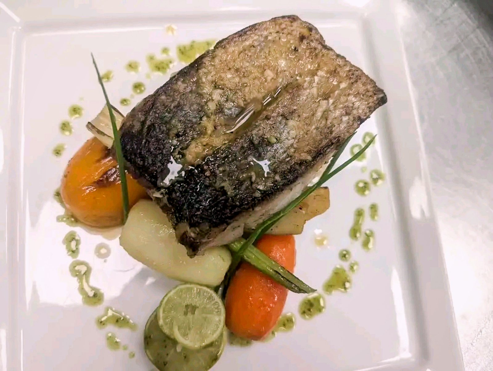 Fillet, fresh herbs